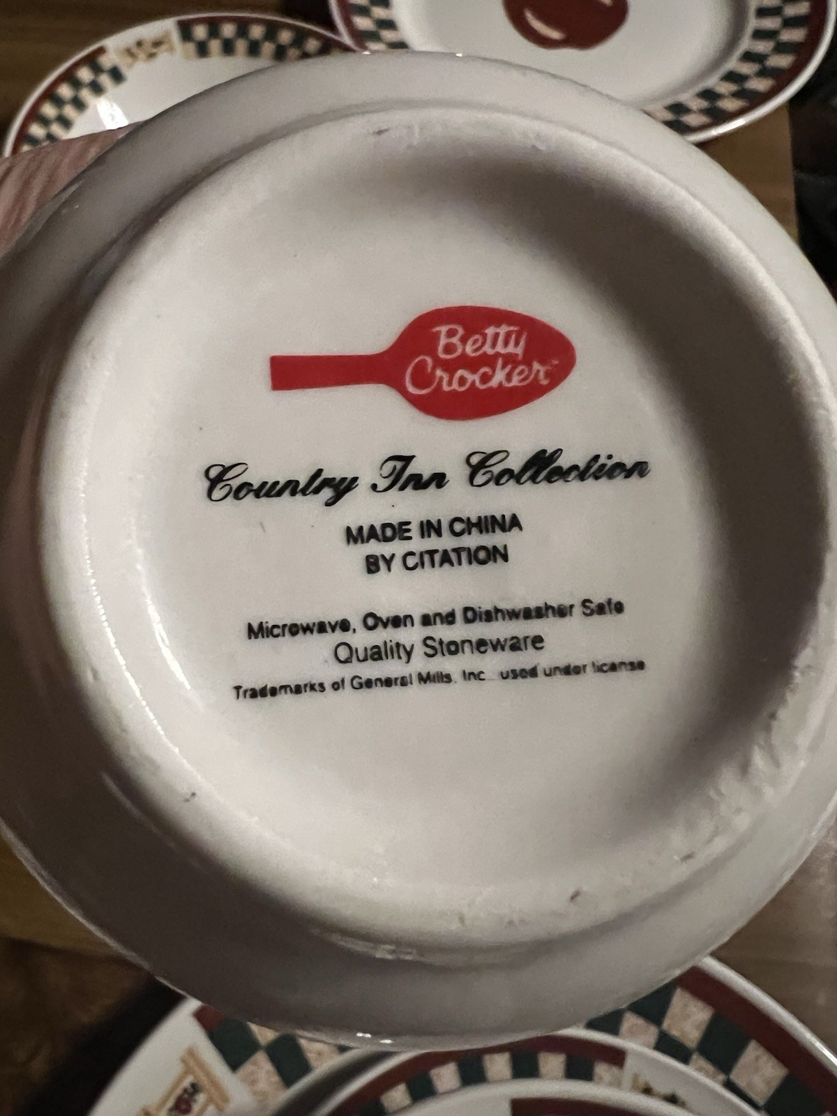 2- 5 Pc Place Settings Betty Crocker Country Inn Plates, Bowls, Mugs Saucers #1