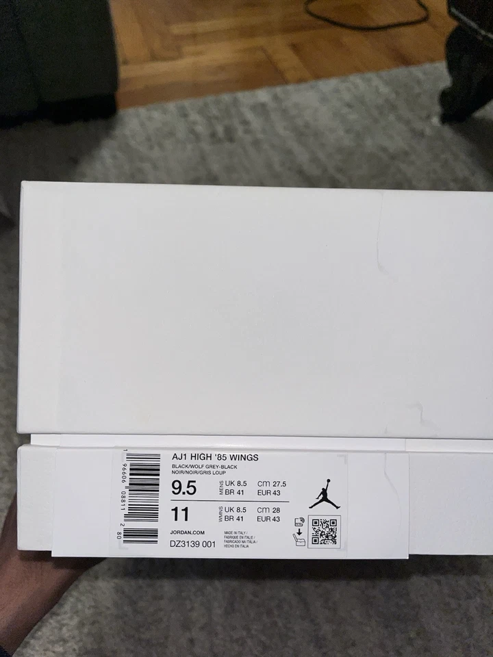 Air Jordan 1 Retro '85 OG High Wings - Negro Foto 4 de 4