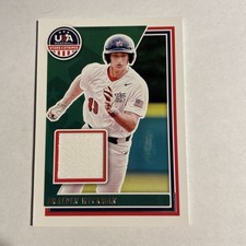2022 Panini USA Baseball Stars Stripes Materials Braeden Weckman #USAM-BW Jersey