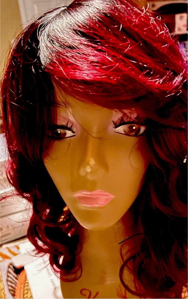 "Color de cabello humano 100 % virgen brasileño Remy: borgoña y negro onda corporal 20"" pulgadas" Foto 2 de 4