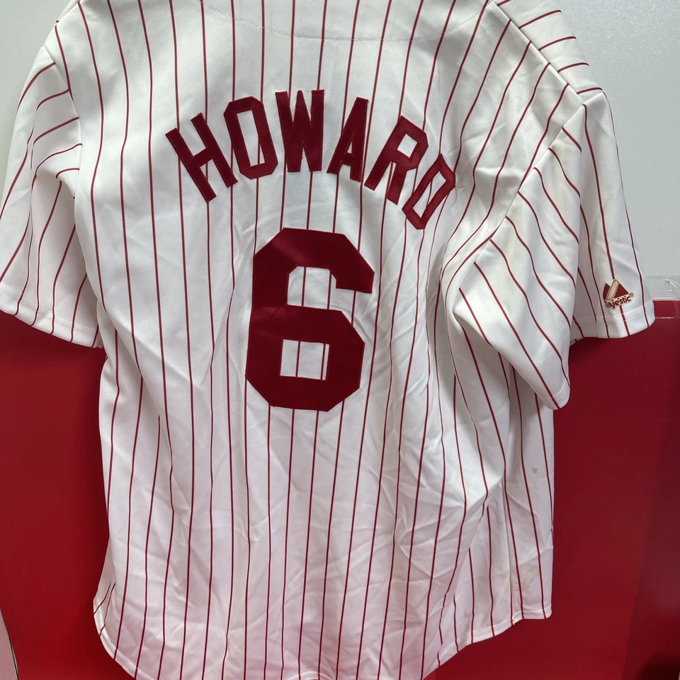 Ryan Howard Philadelphia Phillies Majestic #6 Stitched Jersey Sz Large - Image 2 of 4
