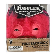 Fuggler Pink Mini Backpack Notebook, Stickers, Keyring  Markers 