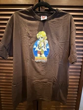 Hook UPS Vintage 1990 T-Shirt Rare Oktoberfest Brown Size L Skateboard apparel