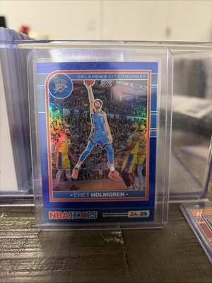 2024-25 Panini Nba Hoops - Chet Holmgren #175 Premium Blue Scope Prizm #22/49