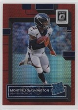 2022 Panini Donruss Optic Rated Rookie Red Hyper Prizm Montrell Washington 0zd5