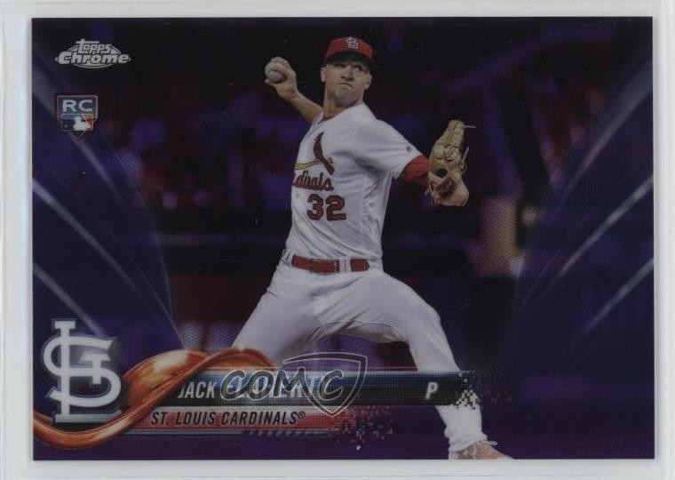 2018 Topps Chrome Purple Refractor 294/299 Jack Flaherty #4 0u2j