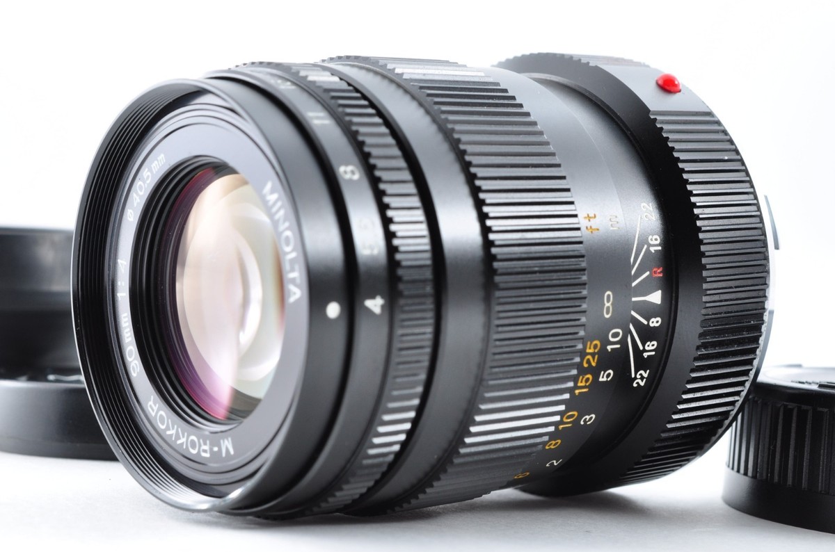 N MINT+5] Minolta M ROKKOR 90mm f/4 Lens For CL CLE Leica M Mount
