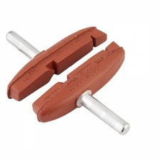 Kool Stop Eagle 2 Salmon Cantilever Brake Pads - Non-Threaded, Red, for