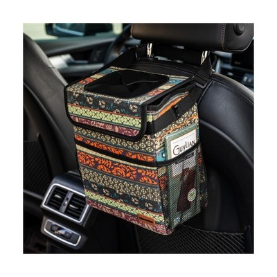 SIBOFUEGO Car Garbage Can Cute - Leak-Proof Car Trash Can with Lid and Storag...