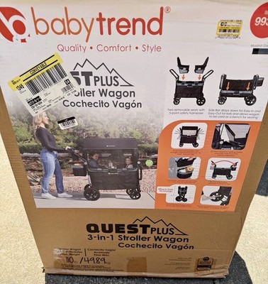 Baby Trend Quest Plus 3-in-1 Stroller Wagon- Madrid Green- Brand New