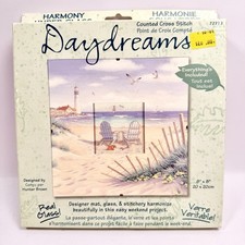 Dimensions Daydreams Harmony Under Glass Cross Stitch Kit 72713 Seaside Beach