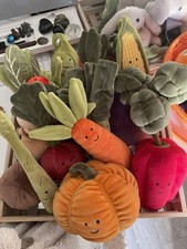 Jellycat Vivacious Vegetables Full Collection New With Tags Except Pepper, Onion