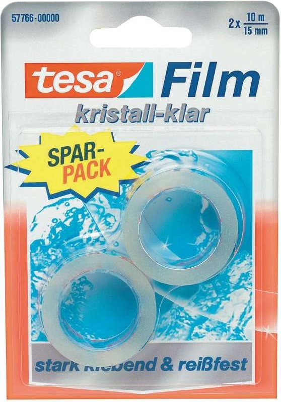 Set 2 Nastri TESA 57766 10m x 15mm - Trasparente per Scrapbooking