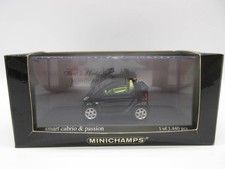 Minichamps 1/43 Smart Cabrio Diecast Mini Car Black New Open Box