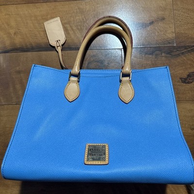 Unused DOONEY & BOURKE Ocean Blue Pebbled Leather JANINE Tote Handbag w/ Card
