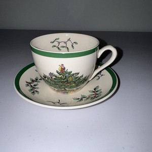 Spade Christmas Tree Cup And Saucer