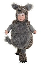Brand New Adorable Fuzzy Big Bad Wolf Plush Outfit Toddler Costume