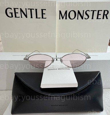 GentleMonster Sunglasses BOLD - Eden 02(BR) Titanium Silver Frame