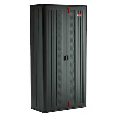 Suncast Bmccpd8004 Stationary Storage Cabinet, 40 In W X 20 1/4 In D X 80 1/4