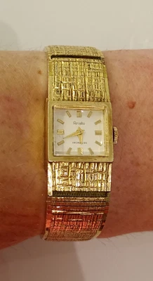 Aristo Incabloc Gold plated Vintage Werk läuft - Bild 1 von 4