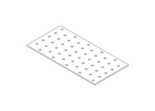 PLAQUE DE MONTAGE 1200*60*2,0MM - LB PL1200*60