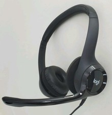 Logitech H390 USB Wired Headset w/ Microphone Volume Control, Black A00086