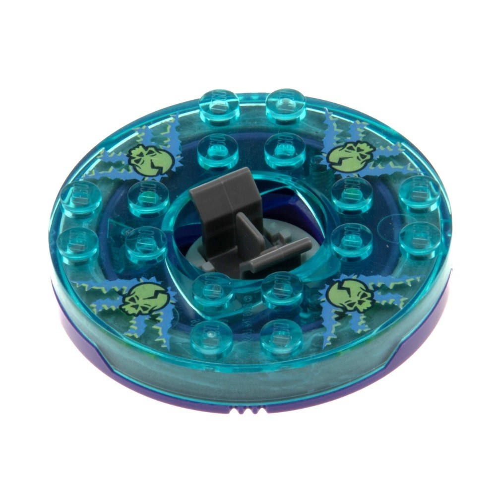 1X Lego Ninjago Spinner Round 6X6X1 Purple Skull 4633935 92549C08PB01