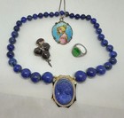 Aquamarine Torsade Necklace Silver 17.5 Inches Long Six Strands Aquamarines — photo 9