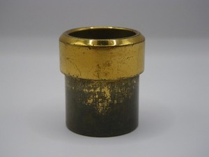 VINTAGE HEAVY BRASS ALTO SAXOPHONE BODY END PLUG - 1"/25.35mm TENON DIAMETER