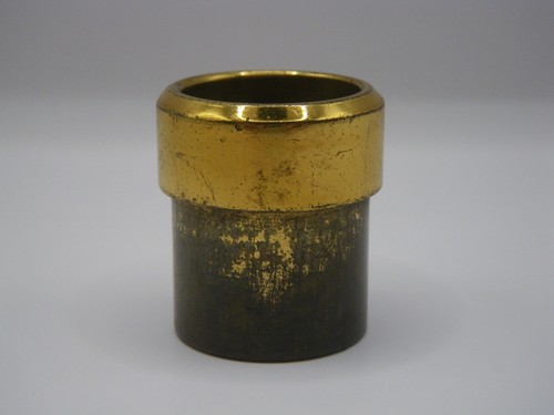 VINTAGE HEAVY BRASS ALTO SAXOPHONE BODY END PLUG - 1"/25.35mm TENON DIAMETER