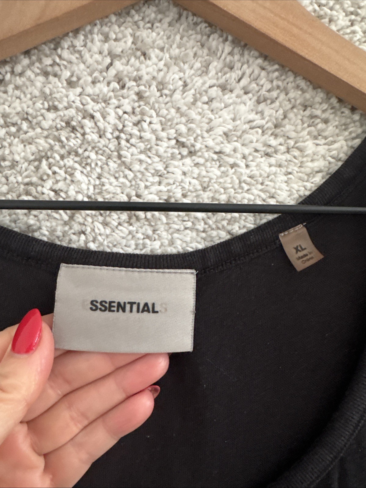 Fear of God Essentials Mens Black Tank Top XL thumbnail 2