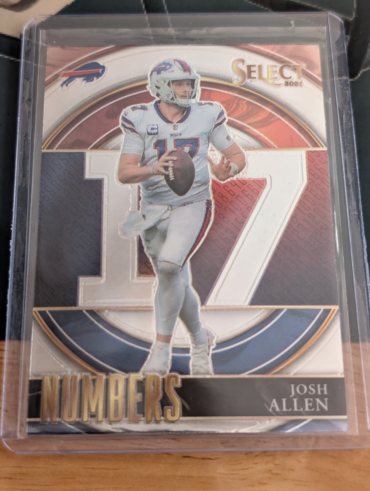 2021 Panini Select - Select Numbers Josh Allen #SN-2 Silver Prizm