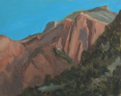 ''Kolob Cliffs II'' 8x10 Oil Painting on Canvas Collectable Wall Art