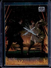 2025 Topps Chrome Star Wars Galaxy Battle On The Lava River Duel Mustafar DOM-12