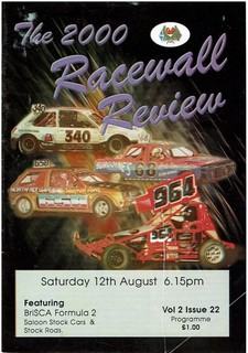 COWDENBEATH STOCK CAR PROG 12th AUGUST 2000 STOCK ROD SCOTTISH MEETING REPORT