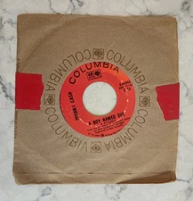 JOHNNY CASH 45 SINGLE Record     A BOY NAMED SUE / SAN  QUENTIN 4-44944