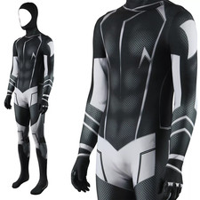 Static Shock Cosplay Jumpsuit Virgil Hawkins 3D Bodysuit Stage Costume Halloween