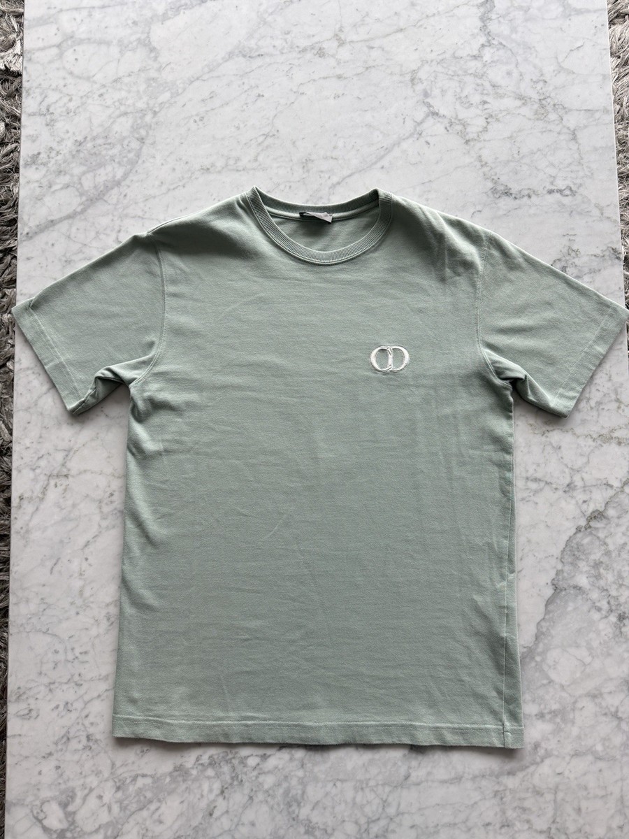 Christian Dior Men's CD Icon Relaxed-Fit T-Shirt Mint Made In