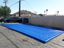 Inflatable Car Wash Mat Environment-protection Water Containment Garage Floor