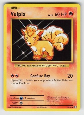 Vulpix 14/108 Common Evolutions Pokemon ENGLISCH Near Mint