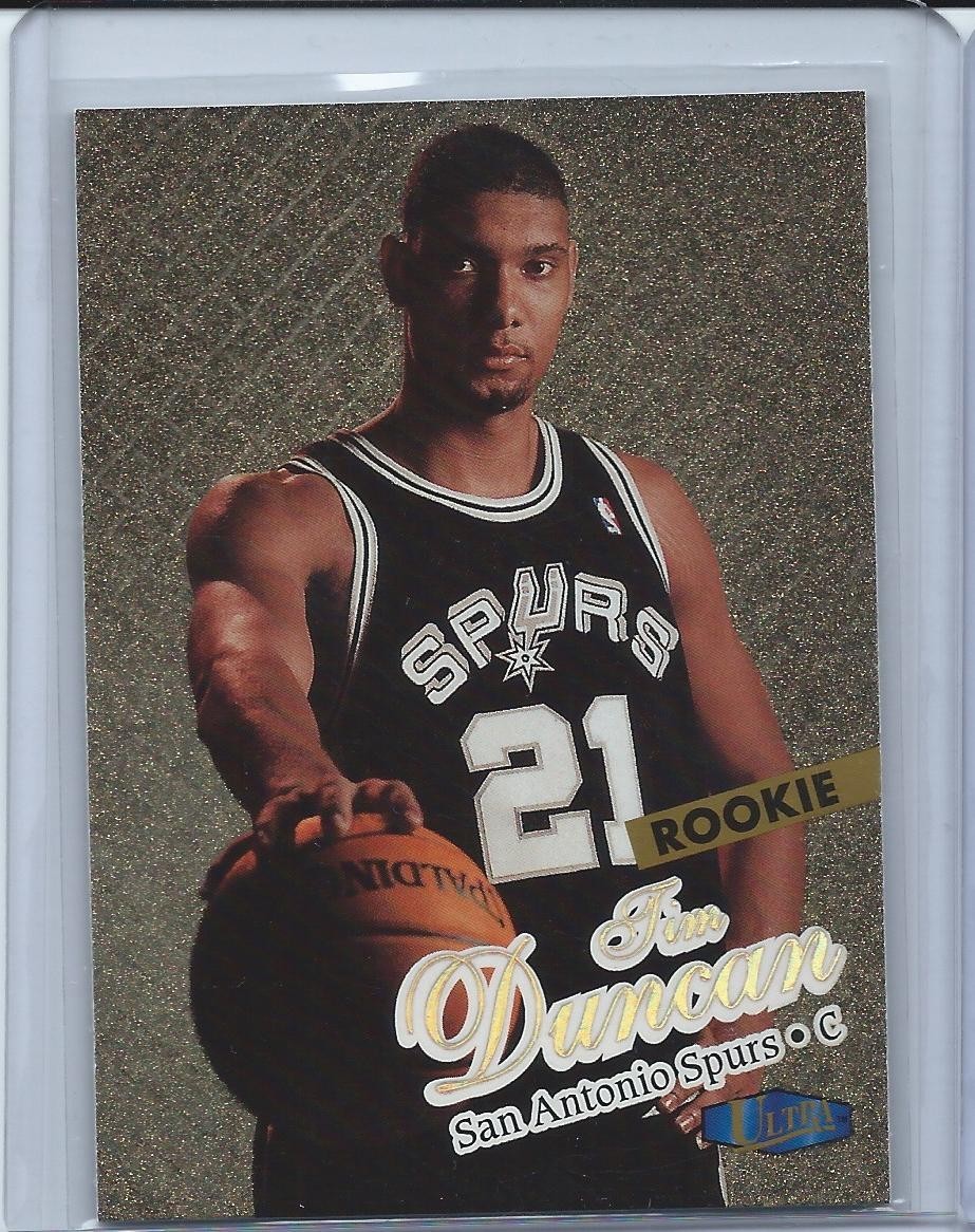 Tim Duncan 1997-98 Fleer Ultra #131G Gold Medallion Edition Rookie Card (RC)