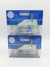 NEW Bath  Body Works Fresh Linen Wallflowers Fragrance Refill Bulbs 10 Pack