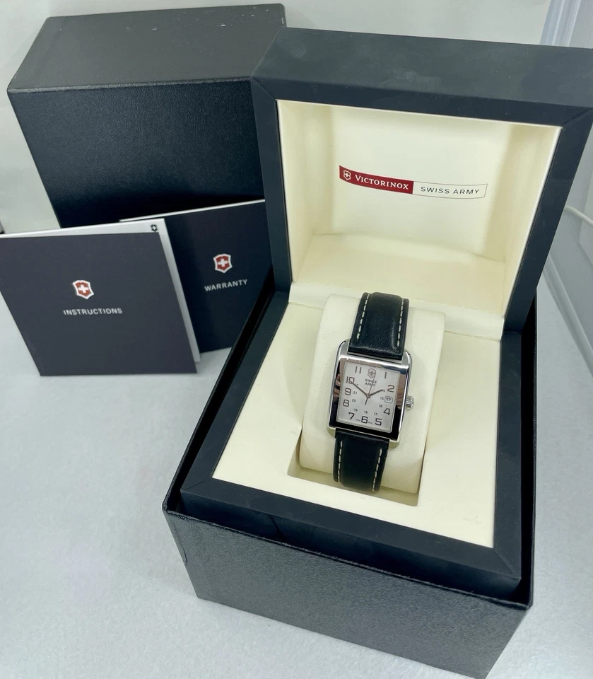 Reloj Pulsera Caballeros Acero Inoxidable 28mm Ejército Suizo, Funciona con Caja y Papeles - Imagen 2 de 4