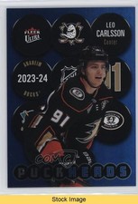 2024-25 Upper Deck Fleer Ultra Puckheads Leo Carlsson #PH-10 READ 1ta3