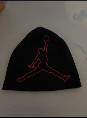 Air Jordan Jumbo Jumpman Knit Black Beanie Boys Size Youth
