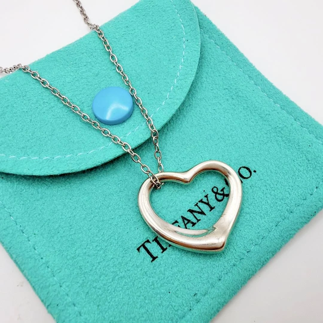 Tiffany Open Heart Necklace for sale | eBay
