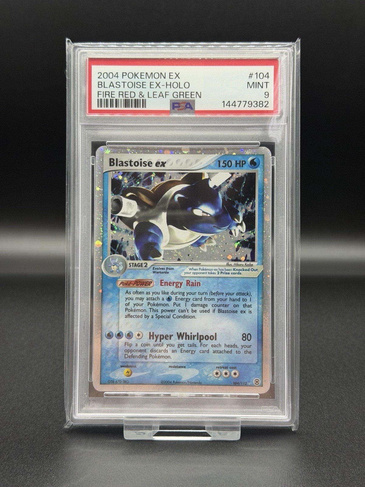 Blastoise Ex 104/112 PSA 9 Fire Red & Leaf Green Pokemon Card