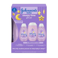 Johnson's Baby Sleepy Time Gift Set with Calming Bedtime Bath, Small, Purple