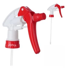  20 Pack Heavy-Duty Trigger Sprayer, Standard Spray Nozzle Replacement for 28 