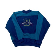 Vintage Bugle Boy Striped Crewneck Sweatshirt - Size L